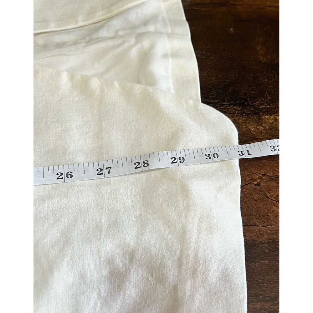 GAP Linen-Blend White  Vest Sleeveless V Neck Blazer Women’s XL Tall - Picture 5 of 7